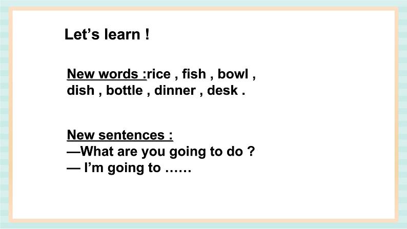 清华大学版小学英语 四年级上册-unit 1 what are you going to do lesson 3 课件第2页