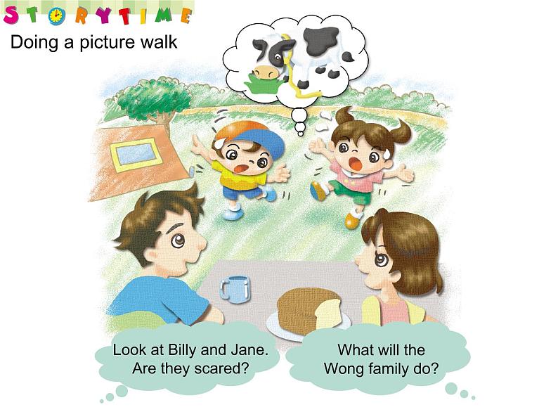 香港朗文版小学英语一年级下册阅读课件第七单元 A cow goes camping第8页