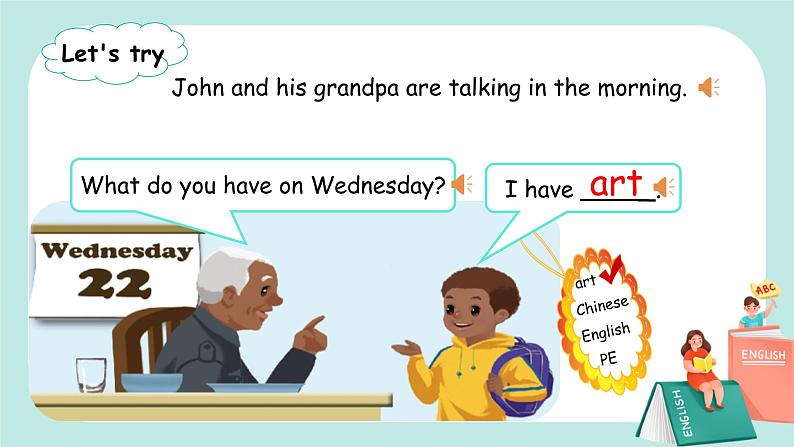 Unit 2 My week PA Let 's talk  课件PPT第5页