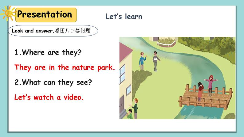 人教版英语五上《Unit6 In a nature park part B Let’ learn》课件PPT+教学设计05