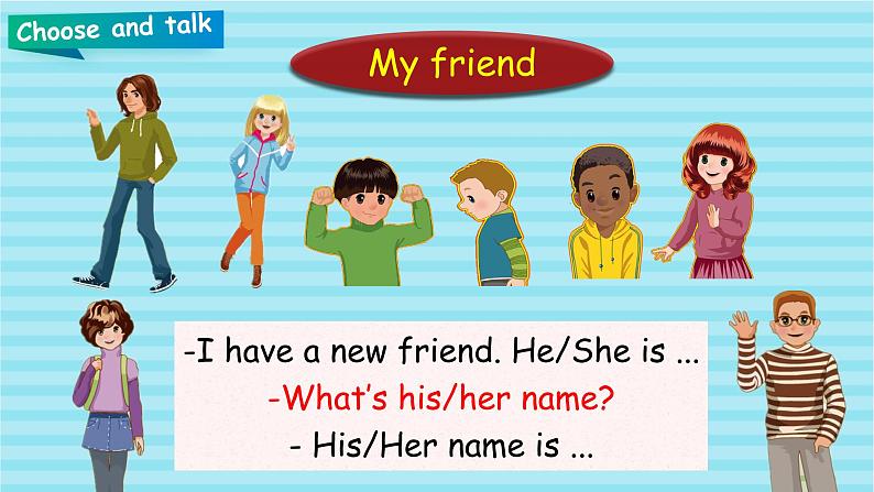 Unit 3 My friends PB Let's learn (公开课)课件04