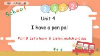 小学英语人教版 (PEP)六年级上册Unit 4 I have a pen pal Part B精品课件ppt