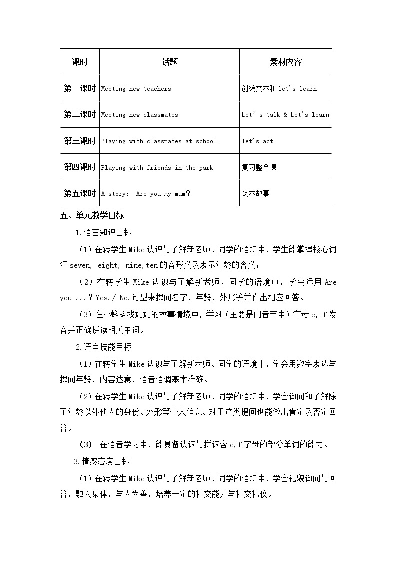 牛津上海版英語2年级上册 Unit 3 第2课时 PPT课件+教案03