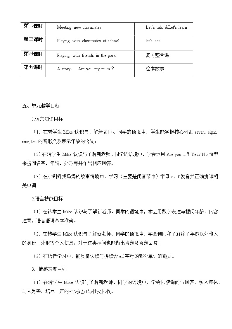 牛津上海版英語2年级上册 Unit 3 第4课时 PPT课件+教案03