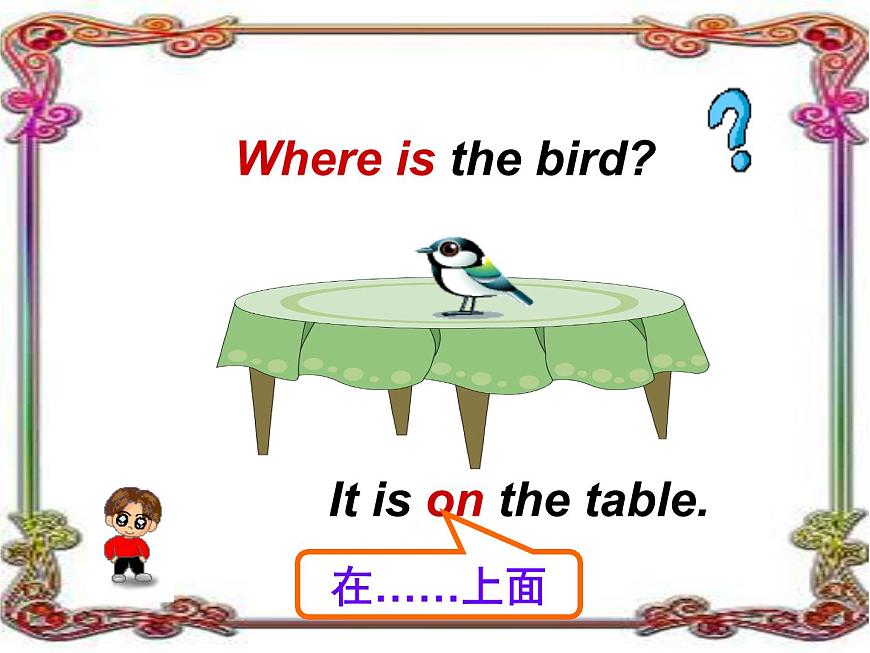 外研版(一年級起點)一年級下冊英語課件-Module 2unit1 Where 's the bird ？第6頁