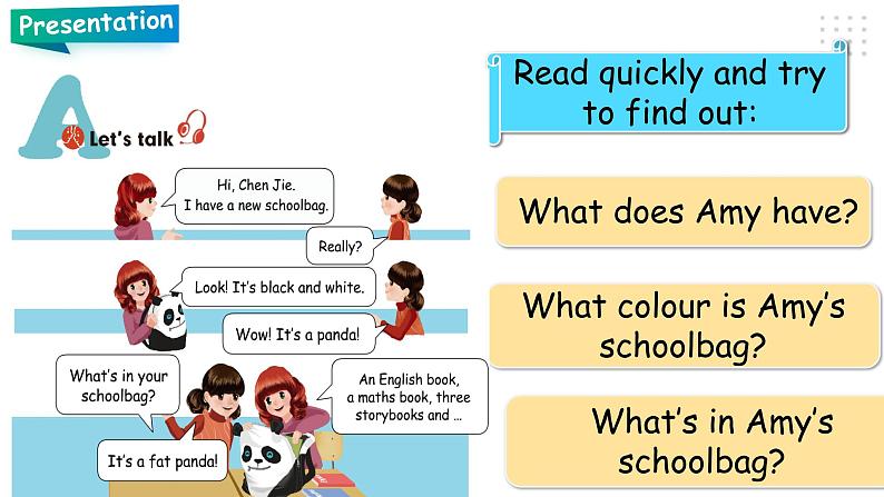 Unit 2 My schoolbag PA Let 's talk (公开课) 课件第8页
