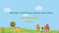 英语Module 1 Getting to know each otherUnit 3 My birthday图文ppt课件