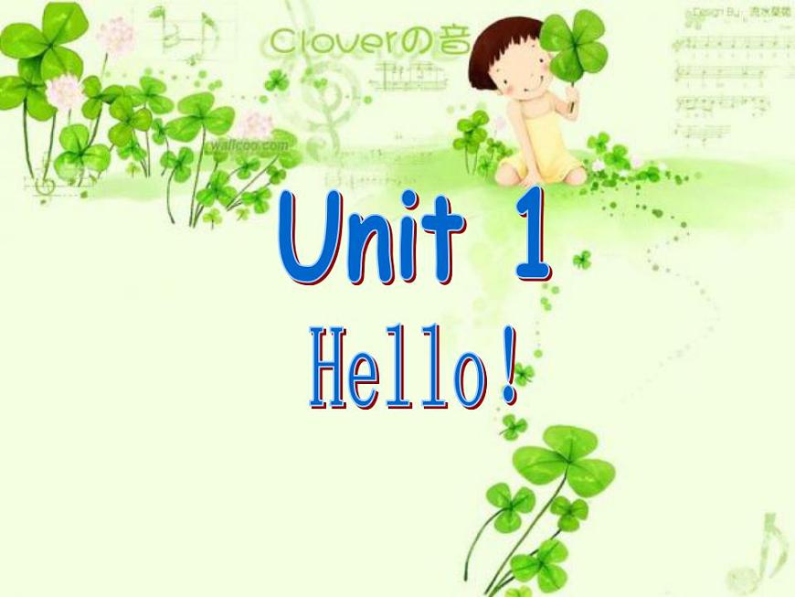 牛津譯林版三年級(jí)英語(yǔ)上冊(cè)-Unit 1 Hello（Letter time Song time Checkout time & Ticking time）（共10張）課件第1頁(yè)