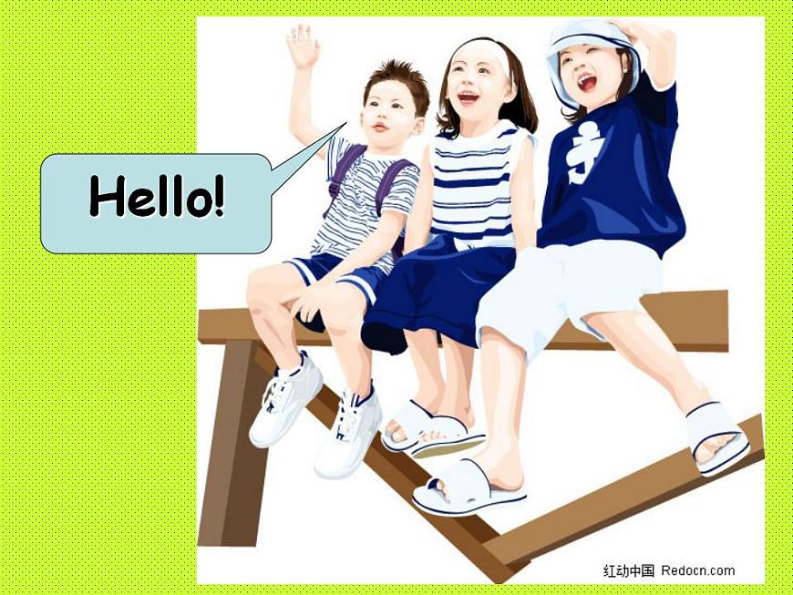 牛津譯林版三年級(jí)英語(yǔ)上冊(cè)-Unit 1 Hello（Letter time Song time Checkout time & Ticking time）（共10張）課件第3頁(yè)