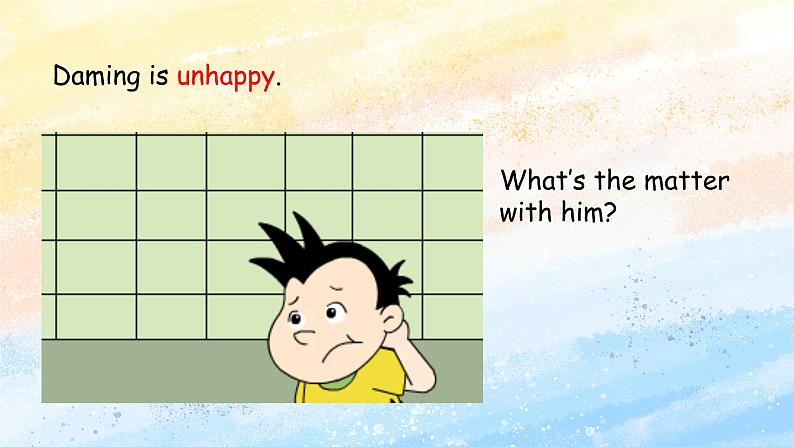 外研版5上英语 Module4 Unit2 What’s the matter with Daming 课件08