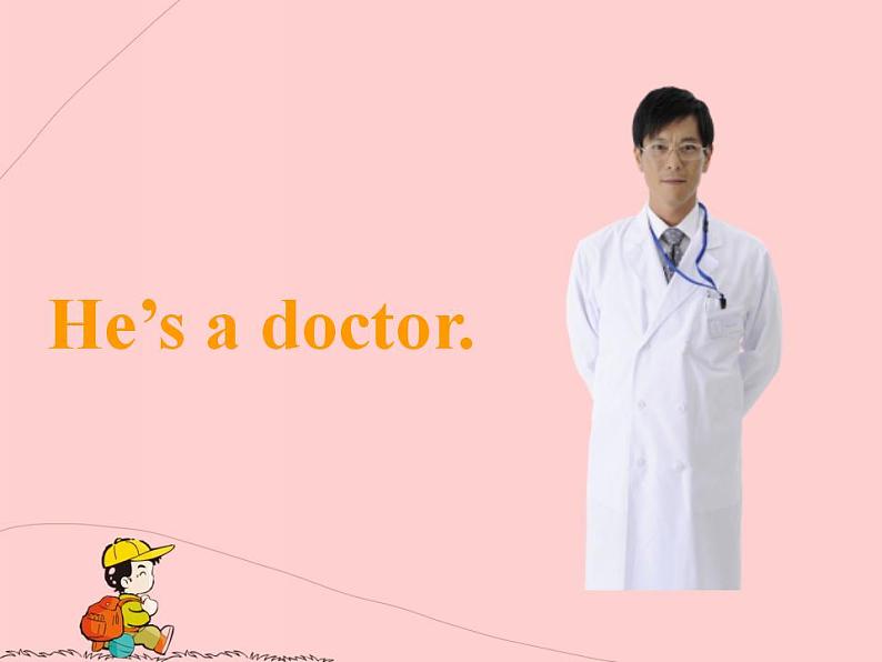 三年级上册英语课件- 9.2 He's a doctor. |外研版(三起) (共26张PPT)第4页