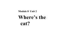 英语三年级上册Module 8Unit 2 Where's the cat?多媒体教学ppt课件