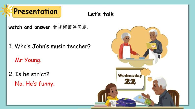 人教版英语五上《Unit2 My week part A Let’s talk》课件PPT+教学设计08