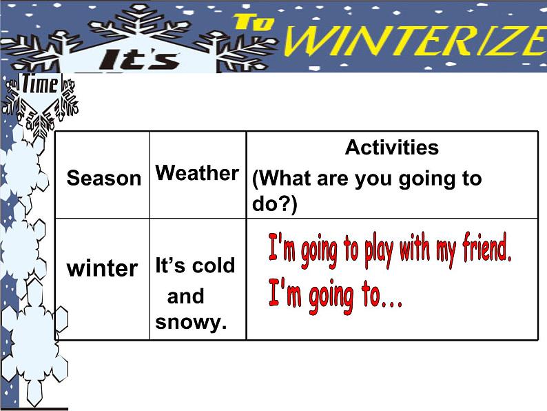 六年级英语上册课件-Unit 3 Lesson 14 Snow! It's Winter冀教版(共12张PPT)05