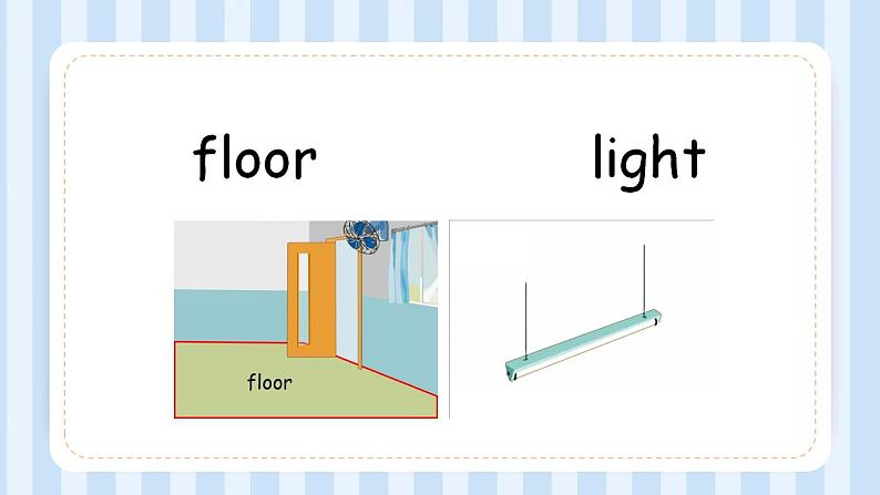 Unit 1 My classroom Let's learn& colour and say(课件)人教PEP版英语四年级上册第4页