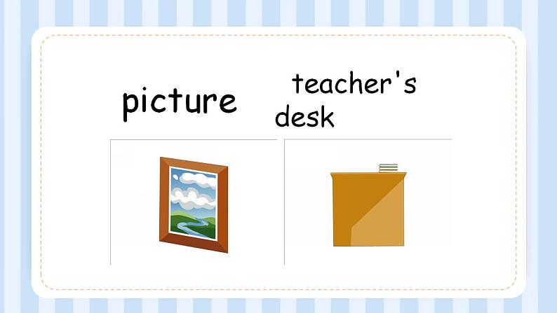 Unit 1 My classroom Let's learn& colour and say(课件)人教PEP版英语四年级上册第5页