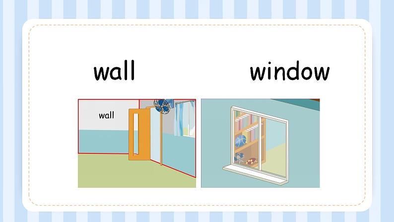 Unit 1 My classroom Let's learn& colour and say(课件)人教PEP版英语四年级上册第6页