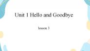一年级上册Unit 1 Hello and GoodbyeLesson 3 How Are You?公开课课件ppt