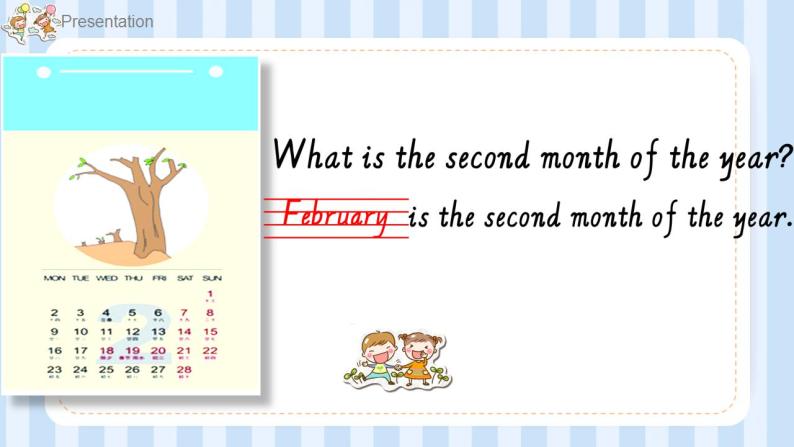 Unit 4  January is the first month. Lesson 19（课件）人教精通版英语六年级上册05
