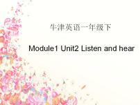 2020-2021学年Module 1 Using my five sensesUnit 2 Listen and hear集体备课ppt课件