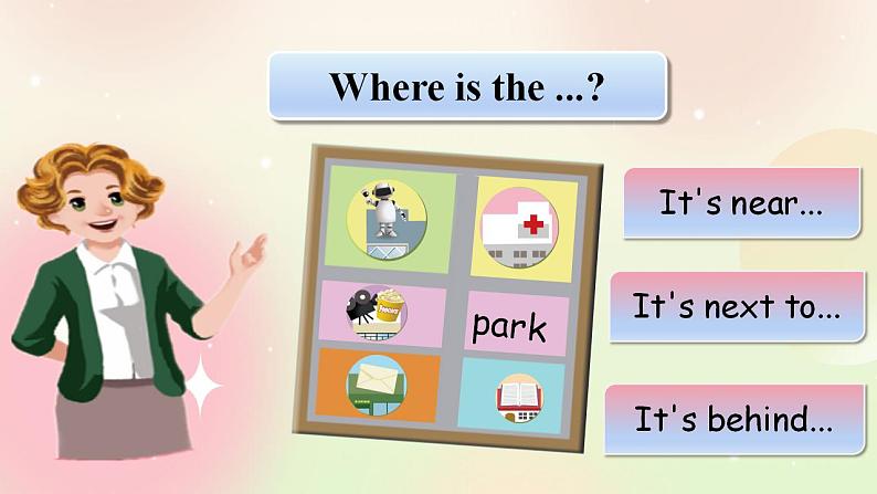 人教PEP版6上英语 Unit 1 How can I get there PB Let's learn 课件+教案+练习+音视频04