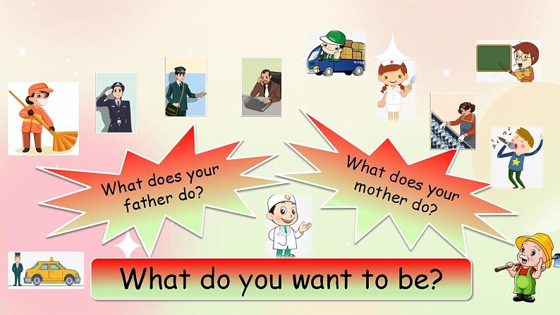 人教PEP版6上英语 Unit 5 What does he do PB Let's learn 课件第4页