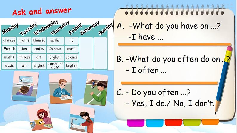 Unit 2 My week PB Read and write 课件+教案+动画素材03
