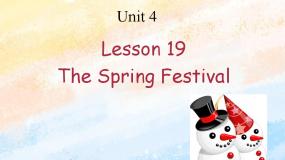 2021学年Lesson 19 The Spring Festival精品课件ppt