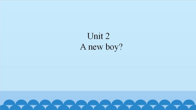 Unit 2 A new boy？（课件） 新世纪英语二年级上册01