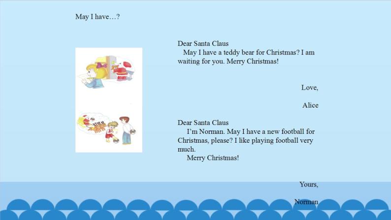 Unit 10 A card to Santa  Claus Period 1-2（课件） 新世纪英语三年级上册06