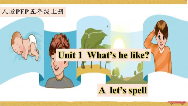 Unit1 What's he like A let's spell  课件+教案+练习+素材01