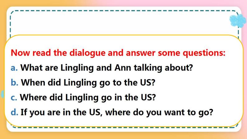 接力版英语6上Lesson 8 Lingling went to the US 2课时课件+教案05