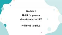 小学英语外研版 (一年级起点)三年级上册Unit 1 Do you use chopsticks in England?试讲课ppt课件