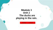 外研版 (一年级起点)三年级上册Unit 2 The ducks are playing in the rain.一等奖课件ppt