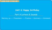 2020-2021学年Unit 6 Happy birthday! Part A背景图课件ppt