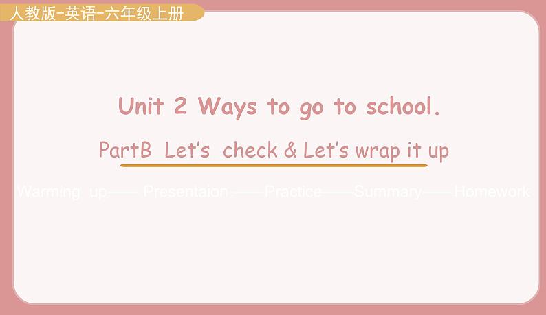 Part B Let 's check & Wrap it up第1页