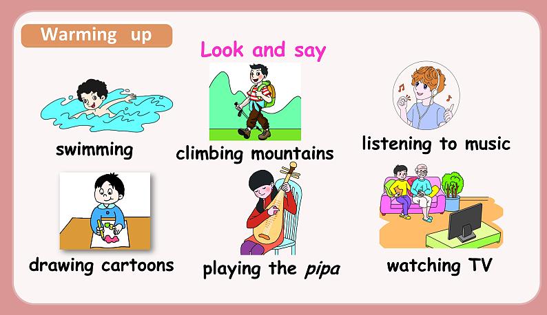 人教版六年级英语上册--Unit 4 I have a pen pal. Part B Let's learn& Listen,match and say(课件+素材)04