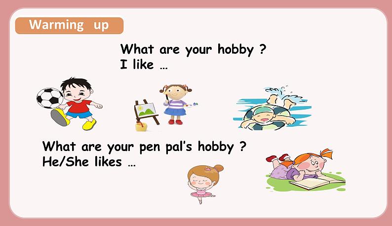 人教版六年级英语上册--Unit 4 I have a pen pal. Part B Let's learn& Listen,match and say(课件+素材)05