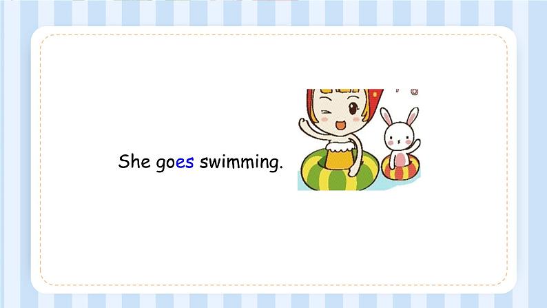 Module 8 Unit 1 She goes swimming.(课件)外研版(一起)英语二年级上册02