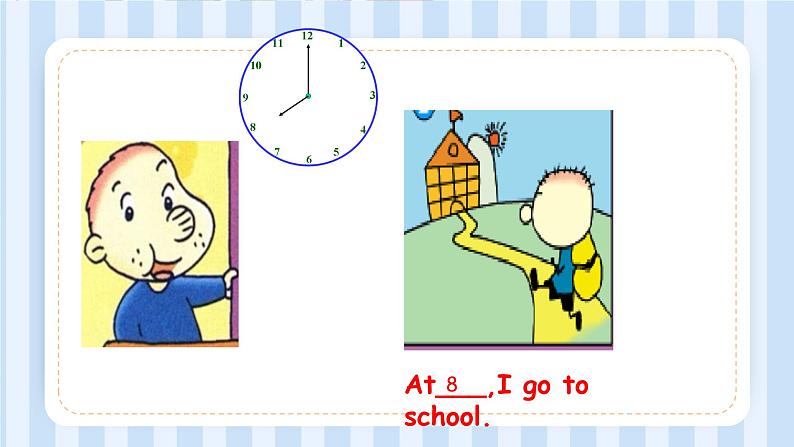Module 5 Unit 1 At 7, I get up.(课件)外研版(一起)英语二年级上册第4页