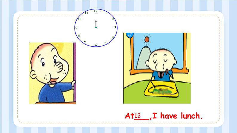 Module 5 Unit 1 At 7, I get up.(课件)外研版(一起)英语二年级上册第6页