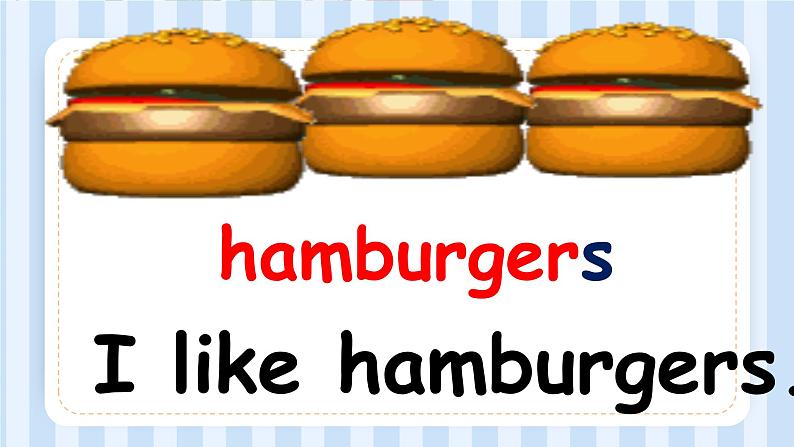 Module 1 Unit 2 I’m eating hamburgers and chips.(课件)外研版(一起)英语三年级上册04