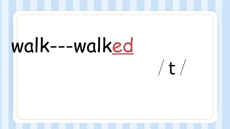 Module 3 Unit 1 She didn’t walk to school yesterday.(课件)外研版(一起)英语四年级上册第4页