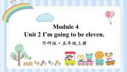 2021学年Unit 2 I’m going to be eleven.图片课件ppt