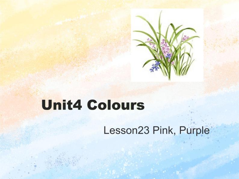 冀教版（一起）1上英语 Lesson 23 Pink，Purple 课件+教案+音频01