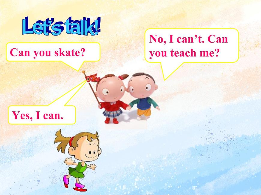 冀教版（一起）6上英語(yǔ) Lesson 9 A Skating Lesson 課件第5頁(yè)