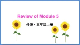 Review of Module 5（课件）外研版（三起）五年级英语上册