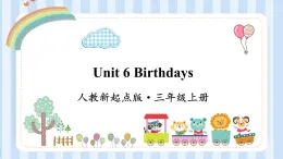 Unit 6 Birthdays 人教新起点版英语三年级上册 课件