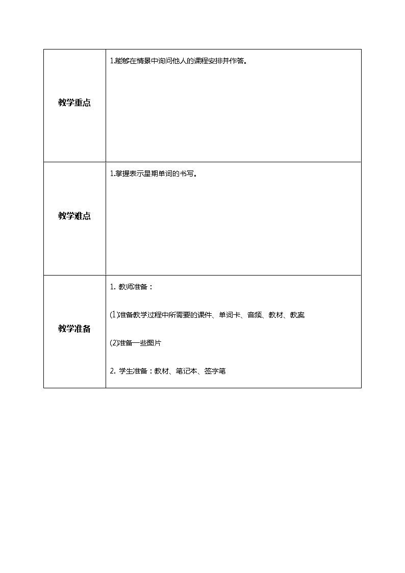 人教版五年级上册第二单元 Part A 第二课时 教学设计第2页