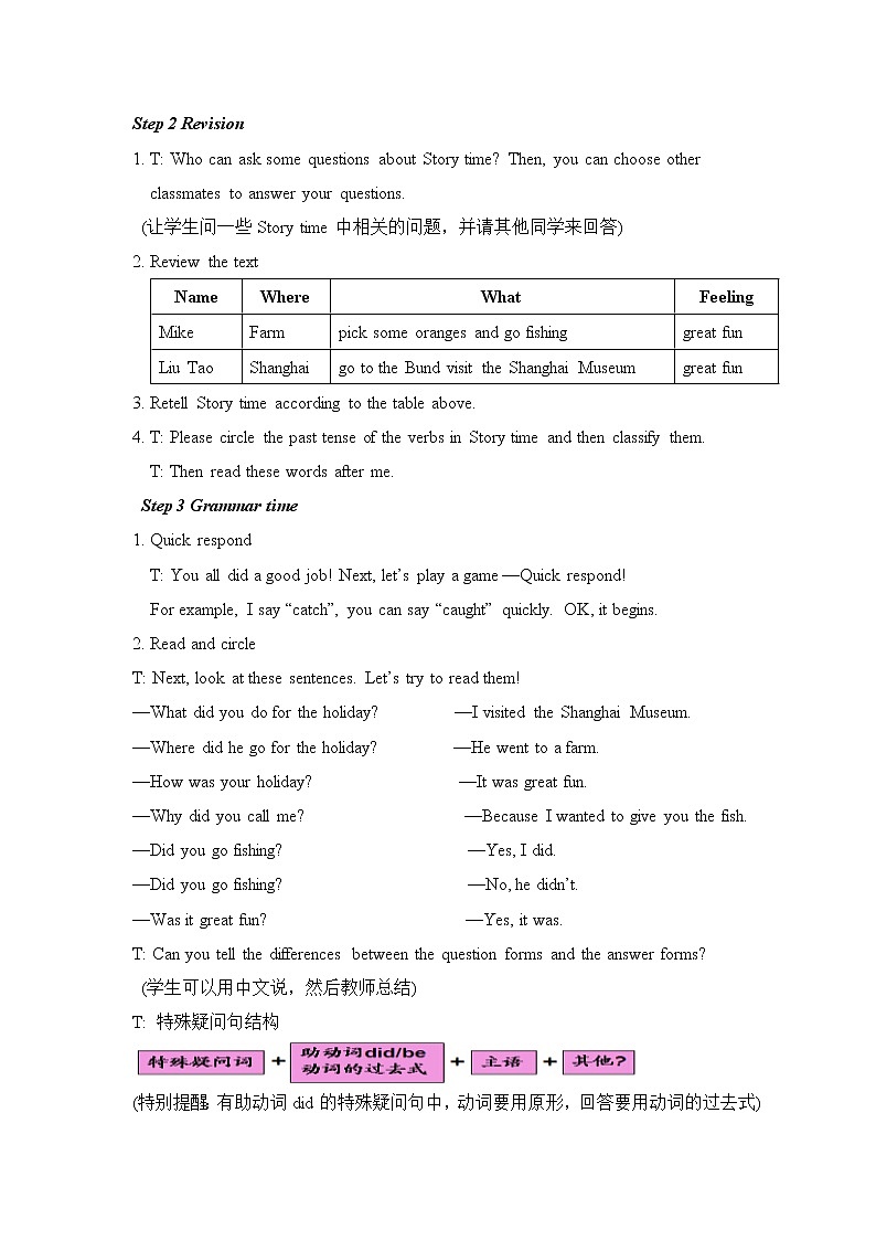 六年级上册英语教案-Unit 3 Holiday fun 译林版 (三起)第2页